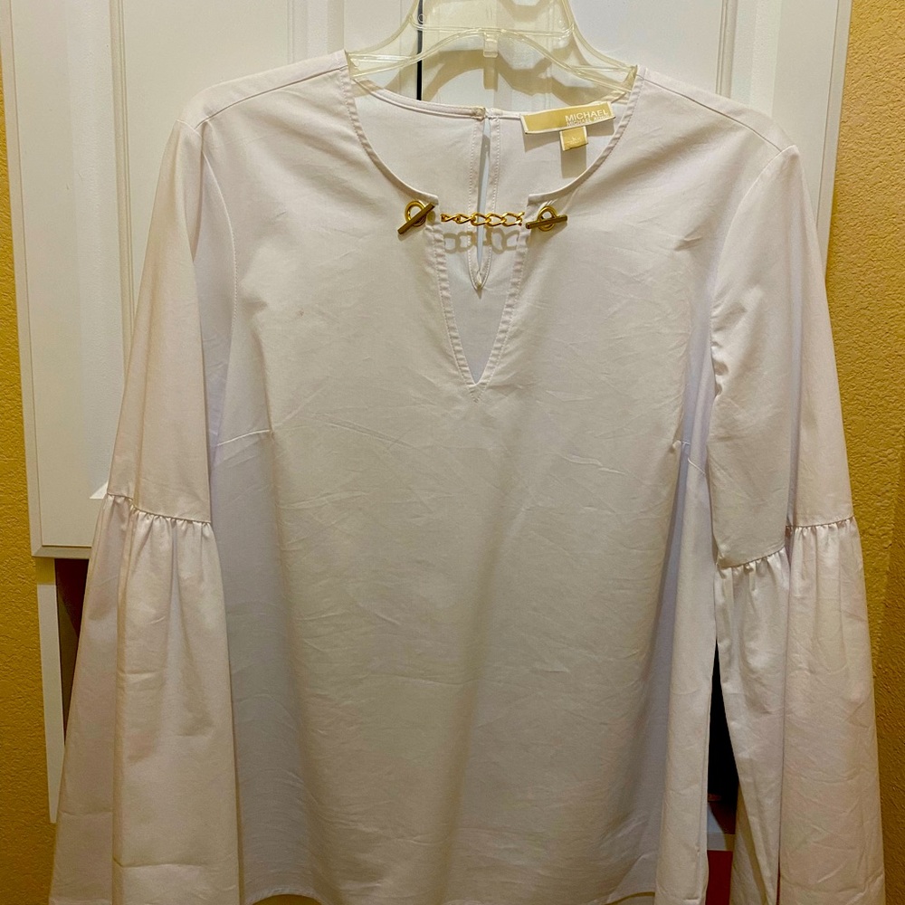 Michael Kors white top size large $30